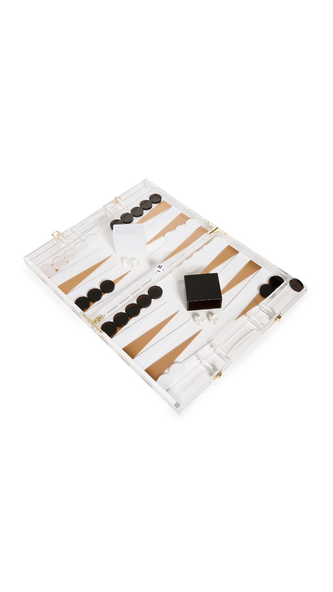 SunnyLIFE S25LBKXX WN Lucite Backgammon Limited Edition Whiskey Noir, Multi