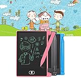 🖌 【Protección ocular y sin radiación】 La tableta de escritura LCD proporciona un espacio de 4.4 pulgadas para que los niños escriban y dibujen, la imaginación de los niños libre. La pantalla colorida de protección ocular del tablero de dibujo brinda una mejor experiencia de pintura, sin luz azul y deslumbramiento, lo que evita lesiones en los ojos del niño por el uso prolongado.