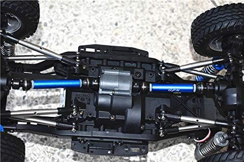 6pc Set Upgrades Steel+Aluminium Front+Rear CVD Drive Shaft Tamiya Mercedes-Benz G500 (CC-02)-58675 RC Cars by GPM (Blue)