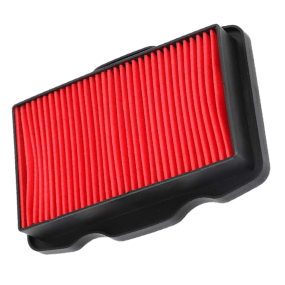 MASO Elemento de filtro de aire, limpiador de filtro de aire de motocicleta, apto para Honda CB125F 2015-2019, apto para Honda GLR125 2015-2019, apto para Honda WH125-16 2015-2019, rojo, 17211-KPN-A70