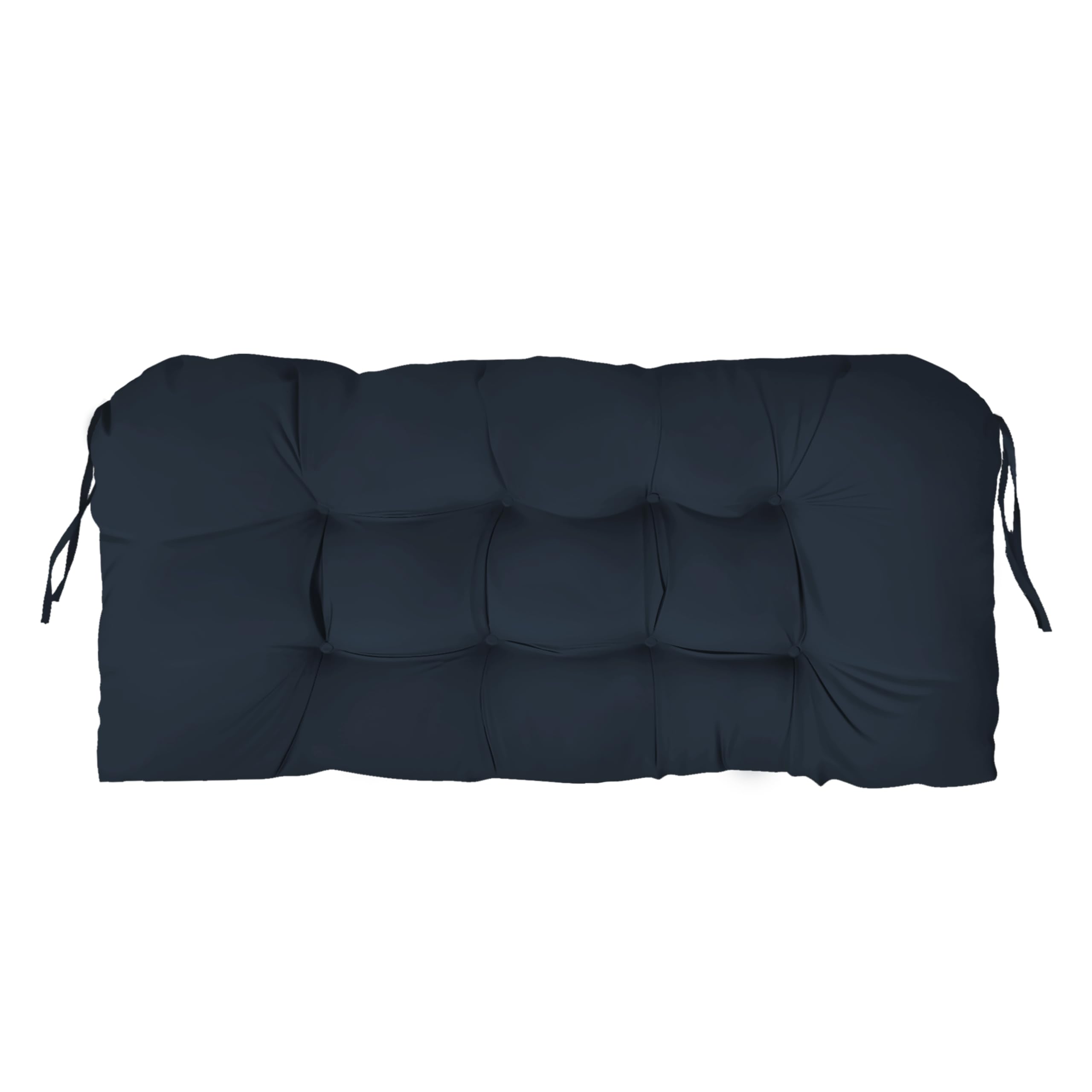 Outdoor Bench Cushion 41x19x4 Inch with Ties Loveseat Pads, Dark Blue