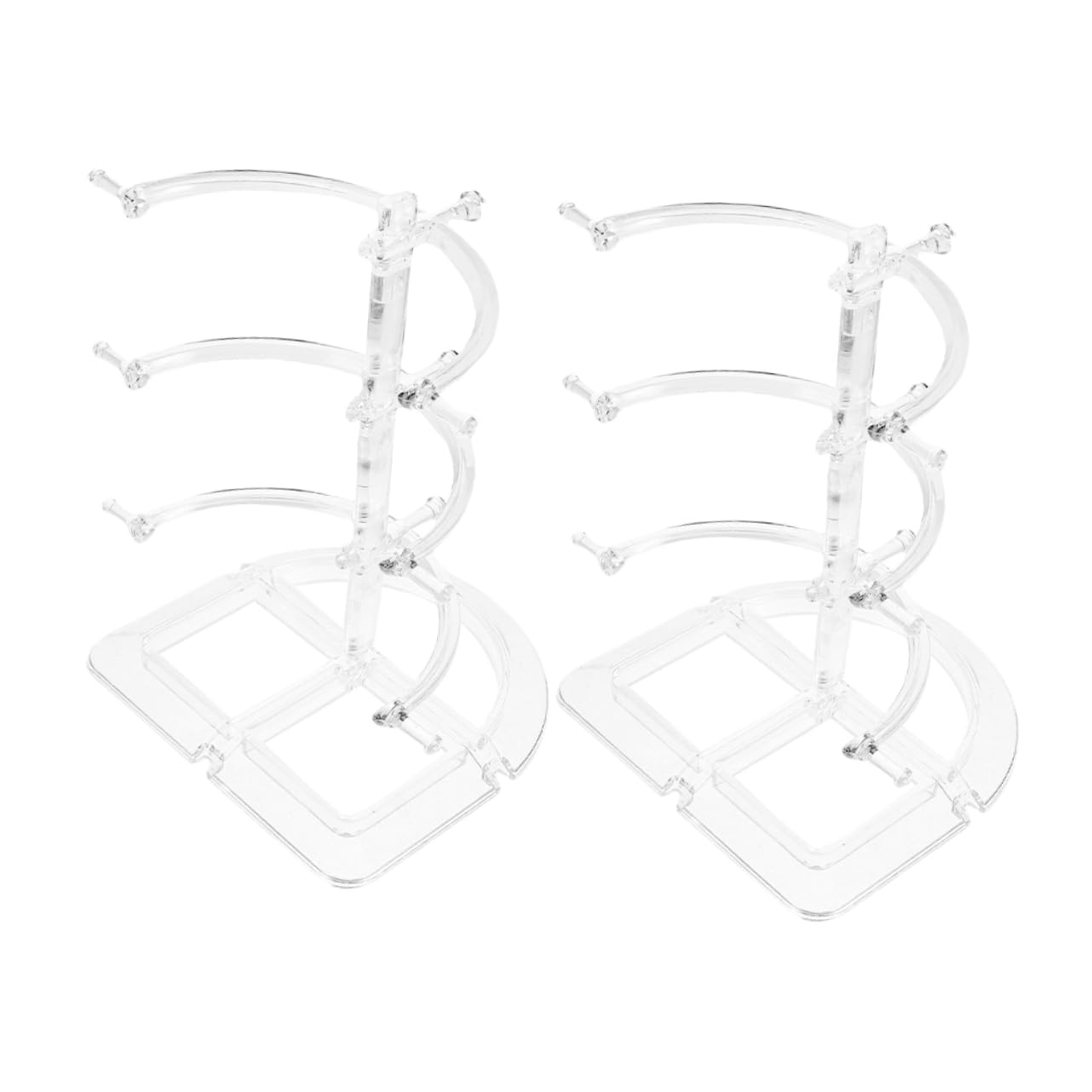 PRETYZOOM 8 Stk Brillenständer Sonnenbrillen-organizer-rack Brillenhalter Sonnenbrillen-organizer-ständer Glasständer Brillengestell Sonnenbrillen-präsentationsständer P.s Transparent
