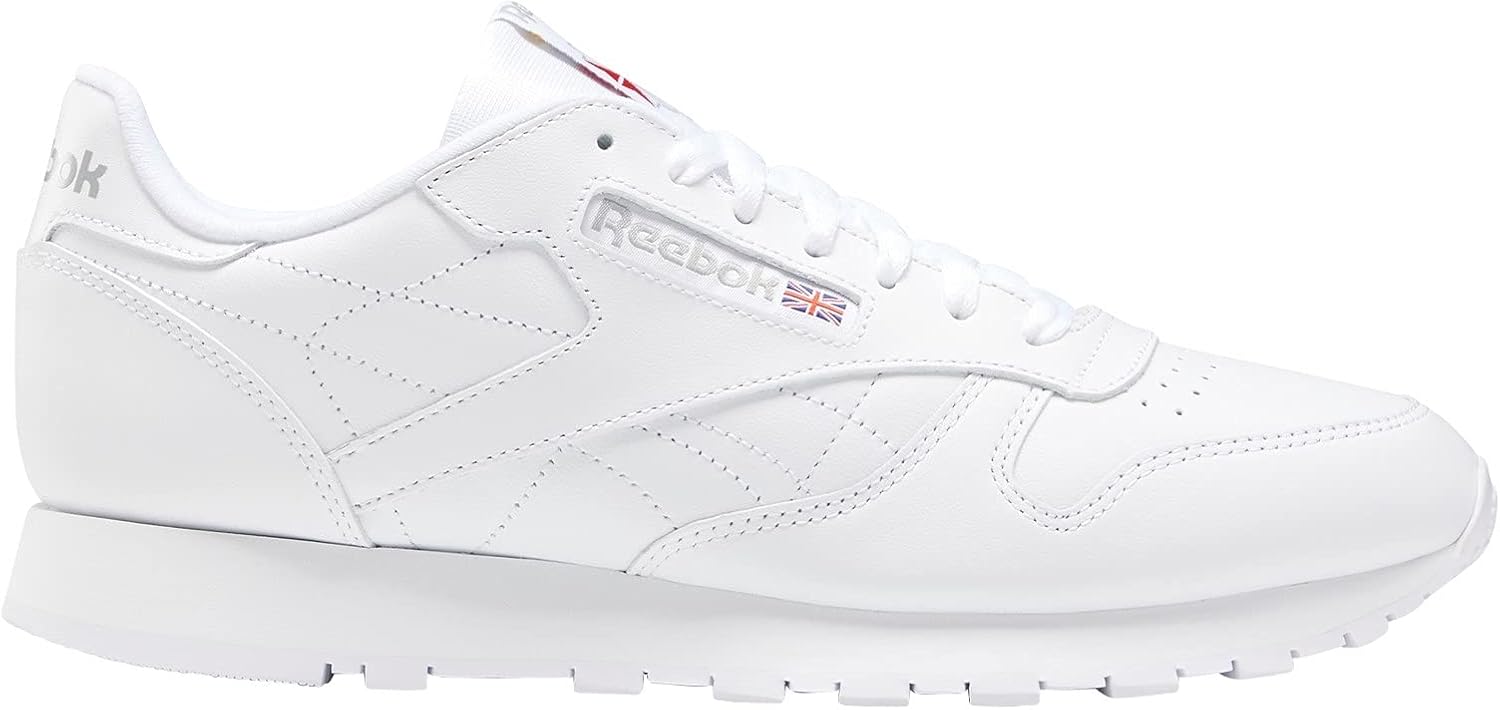 Reebok Men's Classic Leather Sneaker, White/White/Light Grey, 5.5 M US - Image 3