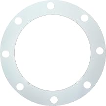 4" TTMA Soft Teflon Flange Gasket, 8 Hole, 1/8" Thick PTFE Piping