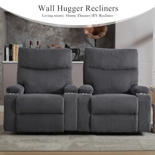 Sillón reclinable manual Gris oscuro miniatura 7