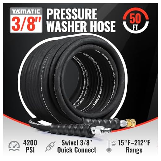 YAMATIC 50 FT Pressure Washer Hose