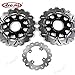 Arashi Disco Dischi Freno Anteriore Posteriore Rotore per KAWASAKI ER6N ER6F 2006-2015 Accessori di ricambio per moto ER-6N ER-6F 2007 2008 2009 2010 2011 2012 2013 2014 Nero Ninja ZX10R