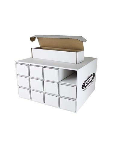 BCW Card House Storage Unit with 12 x 800ct Boxes | Holds Up to 9600 Cards | Organizer for Sports Cards, Pokémon, Magic: The Gathering & More