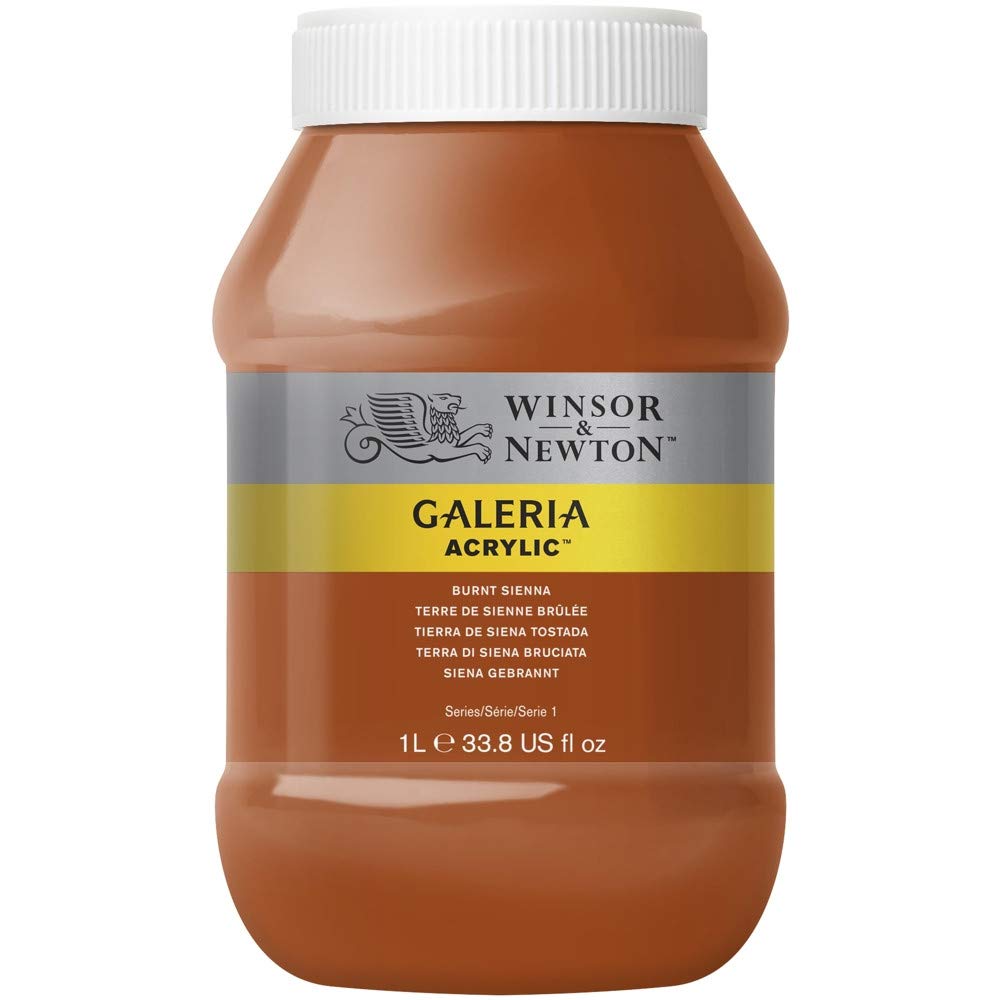 Winsor & Newton Tierra De Siena Tostada Acrílico Galeria Bote De 1L