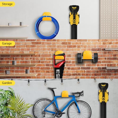 Liantaul Leaf Blower Rack, Wall-Mounted Tool Hanger Compatible with DCBL722, Hedge Trimmers, Grass Trimmers, Garden Power Tools & Garage Organization, 1 Pack
