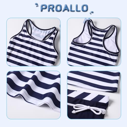 Image of Little Girls' Summer Swimwear Two Piece Boyshort Tankini Kids Swimsuit