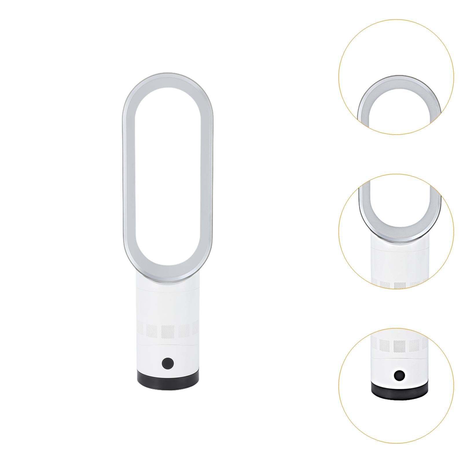 #N/A/a Ventilador de, Oscilante, para El Hogar, Motor Silencioso, Ajuste de Velocidad, Temporizador de hasta 9 Horas, Control Remoto Extraíbl, Plata, Individual