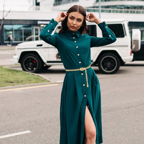 Waist Chain Belt Women Ladies Adjustable Body Waist Link Belts Fashion Multilayer Chain Belts Gold Metal Waist Chain for Jeans Dresses Sweater Coat Supplies4