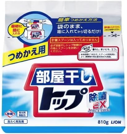 部屋干しトップ除菌EXつめかえ810g×10個 top1-ds-2616932 [独自簡易包装]