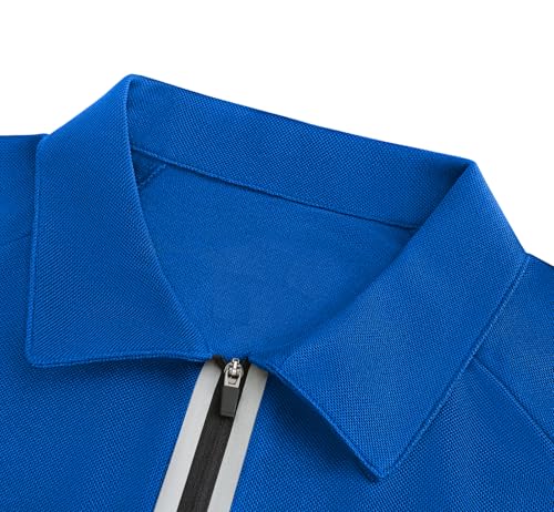 MOHEEN Golf Shirts for Men Lightweight Dry Fit Print Moisture Wicking Performance Short Sleeve Sports Polo Shirt3