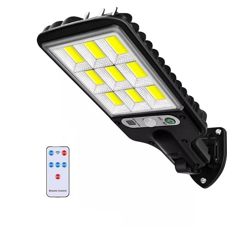 Seafrrzios ABS 200W Outdoor Solar Street Light, LED Wall Lamp with Remote Control, Garden Light, Human Body Induction Wall Light, Solar Panel Powered Security Light, Pathway Light