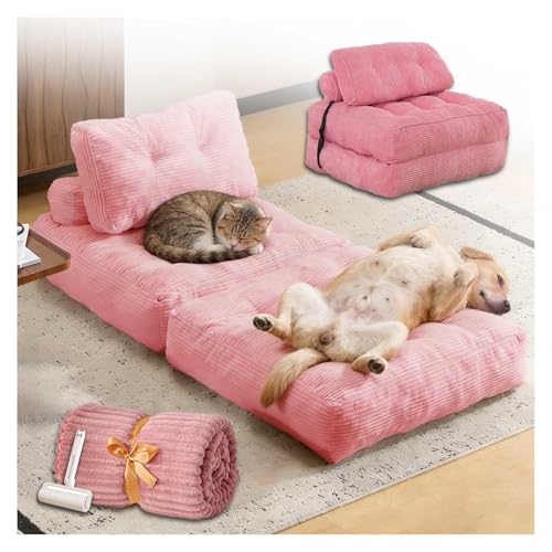 �l�ԗp���p�x�b�h 2WAY�\�t�@�[�x�b�h�A190x85x20cm �ѕz�� �A ���^�� �x�b�h �� �x�b�h �l�ԗp �v���[���g�l�A�Ƒ��A�y�b�g�p,pink