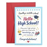 Graduation Card for Her Him Middle School Graduation Card High School Graduation Gifts 8th Grade Graduates Grad Class of 2026 Graduation Greeting Card Gift for Nursing Student Teen Graduation Keepsake