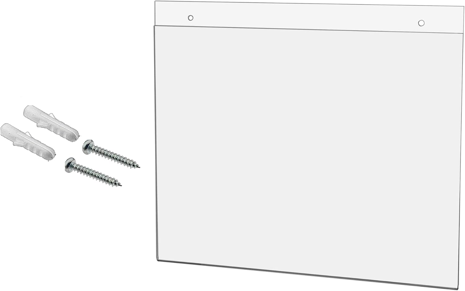Marketing Holders Sign Holder 11 x 8.5 with Hanging Hardware Clear Acrylic Top or Side Loading Paper Sleeve for Important Notices and Checklists in Break Rooms and Warehouses