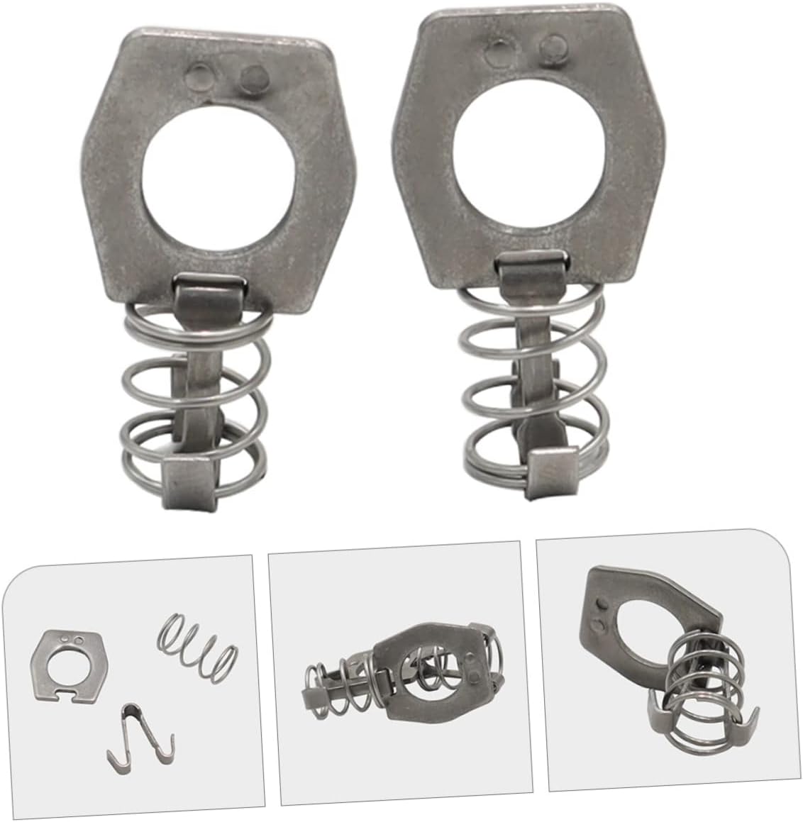 Vaguelly Rv Lock 2pcs water heater lock rv parts water heater parts lock Fastener Spring Loaded door latch door lock cam Stainless steel