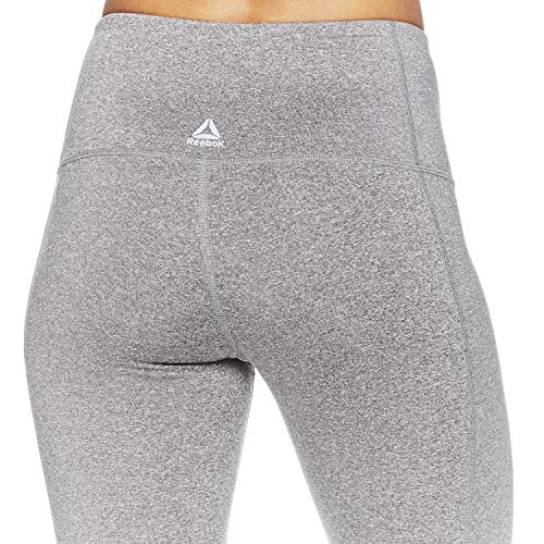 image for Reebok Women's High Rise Workout Leggings - High Waisted Yoga & Fitnes