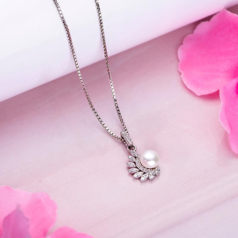 Women's 925 Sterling Silver Peacock Rhodium Plated Necklace