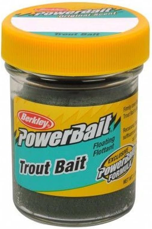 Berkley PowerBait Glitter Trout Bait, Silver Vein, Fishing Dough Bait, Scent Dispersion Technology, Irresistible Scent and Flavor, Moldable and Easy to Use