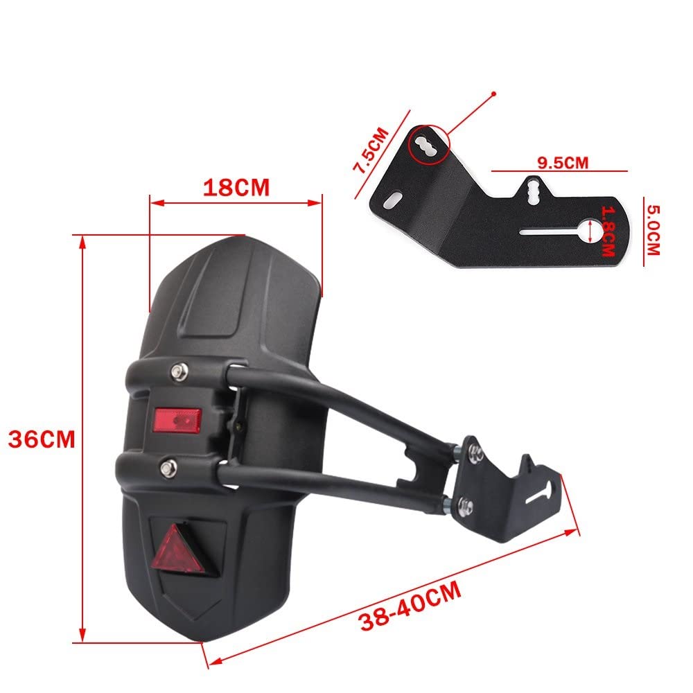 BeNsil Parafanghi Moto per Grom MSX125 SF MSX125SF per MSX 125 SF per MSX 125SF Parafango Posteriore Moto Parafango Paraspruzzi Paraspruzzi Paraspruzzi (Color : 1)