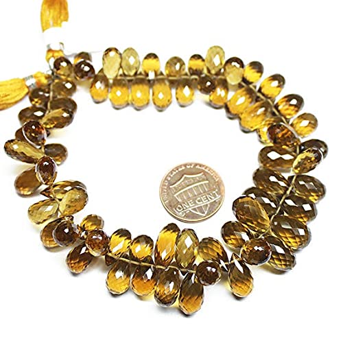 Quartz bière perles de pierre naturelle pour bijoux porteurs de sens