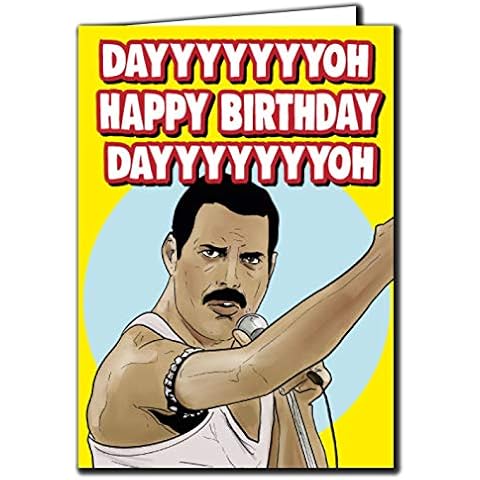 Queen Freddie Mercury - Dayooh Happy Birthday-oh Card - Lockdown, Birthday, Music, Funny - IN91 Cover
