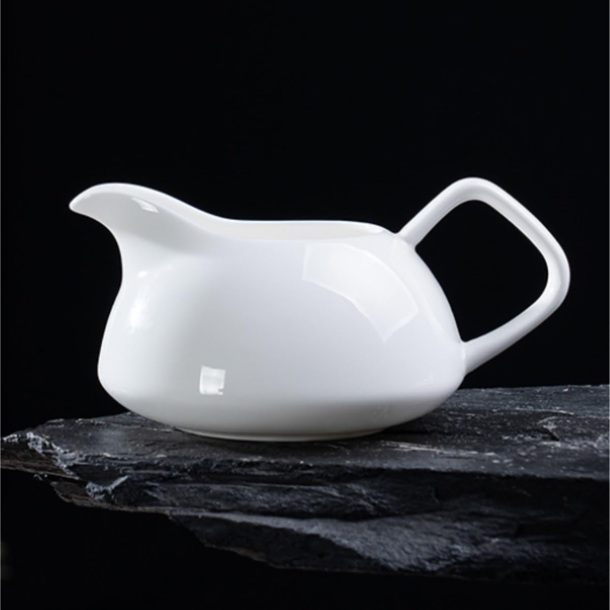 Salsiera Perfetta per Salse Set da tè in Porcellana Bone China Semplice in Bianca Sugoso Infusore Tazza Fiera Ristoranti E Feste