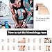 Generic Kinesiology Tape for Physical Therapy Sports Athletes – Latex Free Elastic, 16ft Water Resistant Kinetic Uncut Kinesiology Tape for Knee Pain, Elbow & Shoulder Muscle, Black