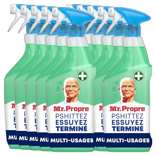 Mr. Propre Spray Nettoyant Multi-Usages, Grand Format (500ml x10), Parfum Fleurs de Pommier,...