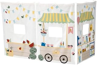 KURA Kid Bed Curtain Market Stall Pattern Colorful 205.061.50