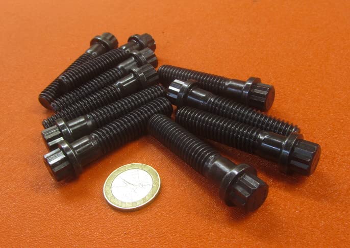 Alloy Steel 12 Point PT Bolts, 7/16-14 x 2.00 Length 10 pcs