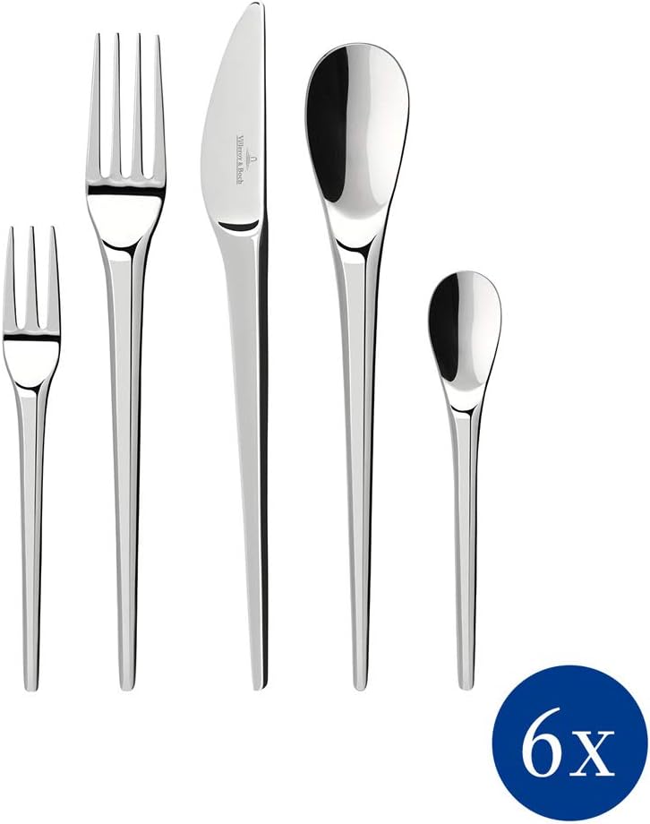 Villeroy & Boch 12-6529-9050 New Moon Cutlery 30 Pieces, Stainless Steel - Image 4