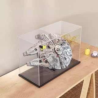 Display Case for Lego 75192 Ultimate Millennium Falcon, Acrylic Display Case, Display Case for Lego 75192 (Lego Model Not Included) A,45x20x30cm