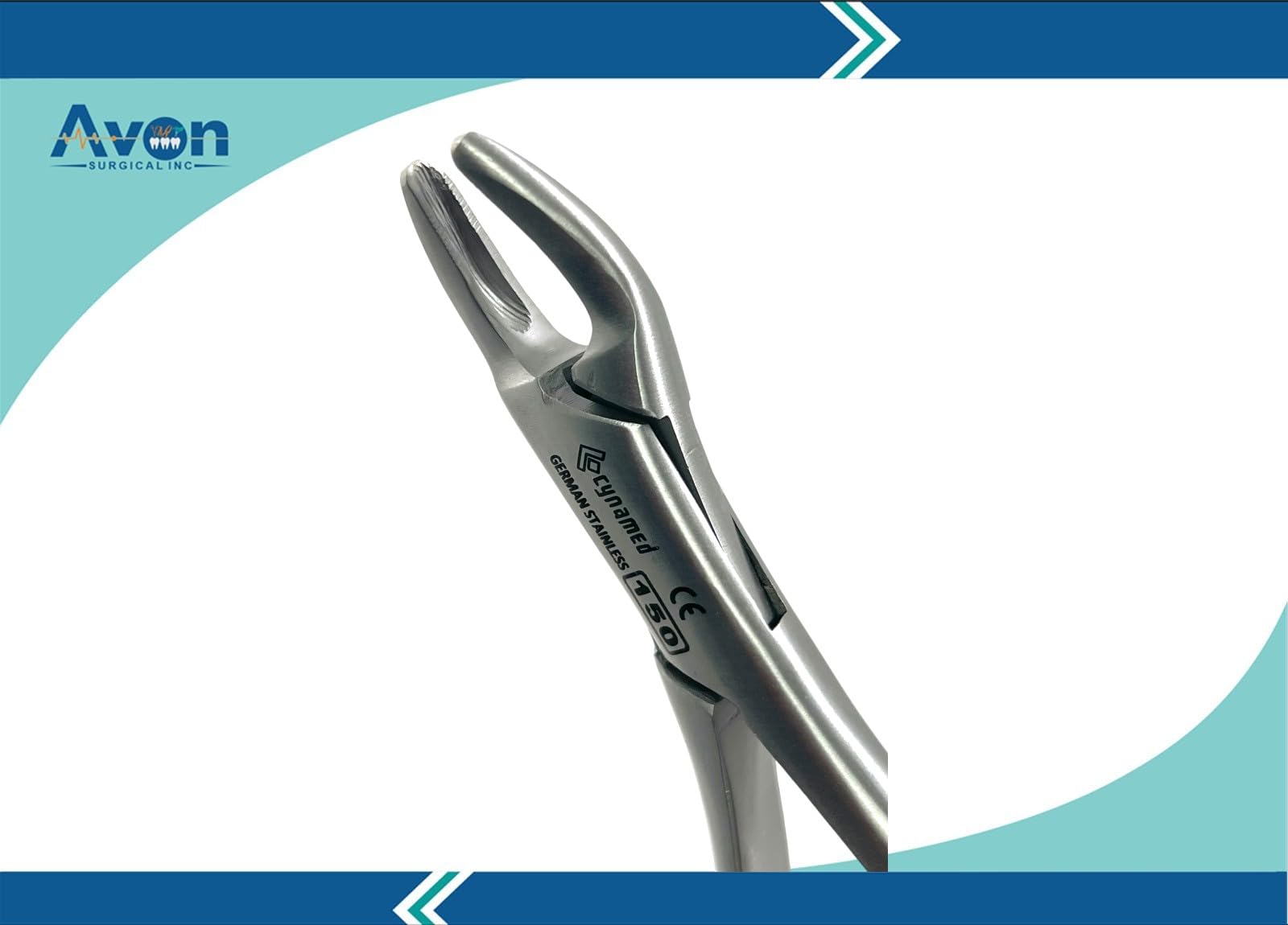 1 EA - Universal Upper Tooth Extraction Forceps No. 150, Upper Incisors, Cuspids, Bicuspids, Roots, Canines, Premolars - All-Purpose - German Stainless Steel Dental Instruments