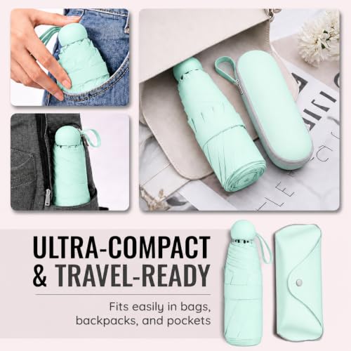 Image of Umbrella, UV Big Size Umbrella for Sun Protection Rain Windproof Strong Large 3 Fold For Men Women Kids Boys Girls Perfect & Stylish Windproof & Compact
