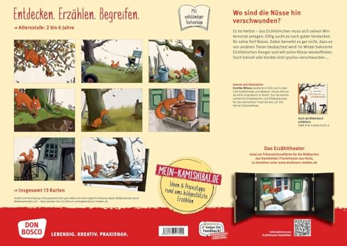Fünf Nüsse für Eichhörnchen. Kamishibai Bildkartenset: Entdecken - Erzählen - Begreifen: Bilderbuchgeschichten. Witzige Wintergeschichte über ... für unser Erzähltheater)