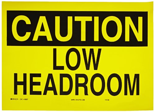 Panneau auto-adhésif Brady 85857 Low Headroom en polyester 25x35 cm