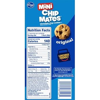 Mini Chip Mates Crunchy Bite Size Chips Snack Packs, 12 Count, Pack of 2