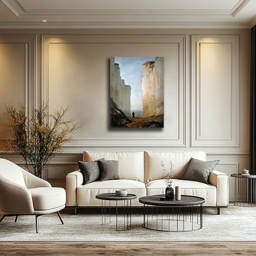 Toile grand format paysage de falaise et océan dynamique - 2