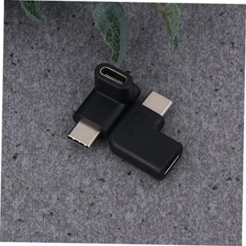 Cable cargador Tipo C con adaptador USB C de ángulo recto y convertidor Tipo C pack 2 4