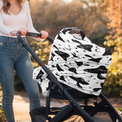 Image of Coldinair Mushroom Multifunctional Nursing Cover Multi Use Cover for Baby Car Seat Canopy Shopping Cart Cover,Stroller Cover