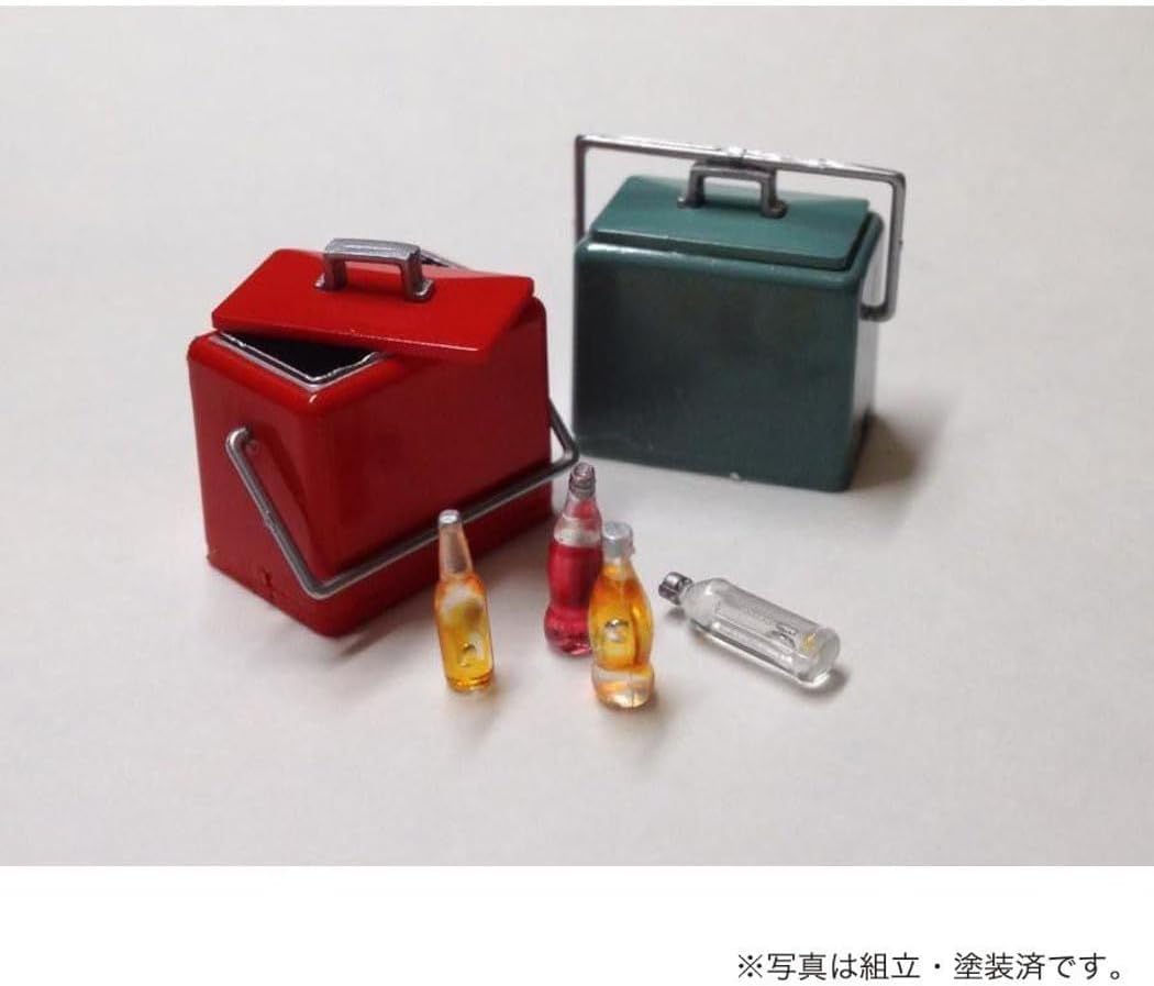 アスカモデル 1/24 ミニチュアスパイス ビンテージクーラーBOX&ドリンクセット プラモデル用アクセサリー MS-003