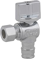 Vista 4 de LD Válvula- 1/4 ángulo de giro PEX A válvula de parada, 1/2 pulgada Exp(F1960) x 3/8 pulgadas OD Proprex ángulo de cierre de la válvula, válvula