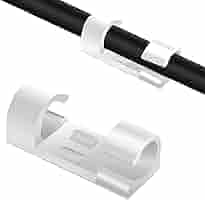 40 Clip Per Cavi Con Adesivo Da 7mm | Fermacavi Per Parete, Scrivania, TV, PC, Casa E Ufficio - Foto 4