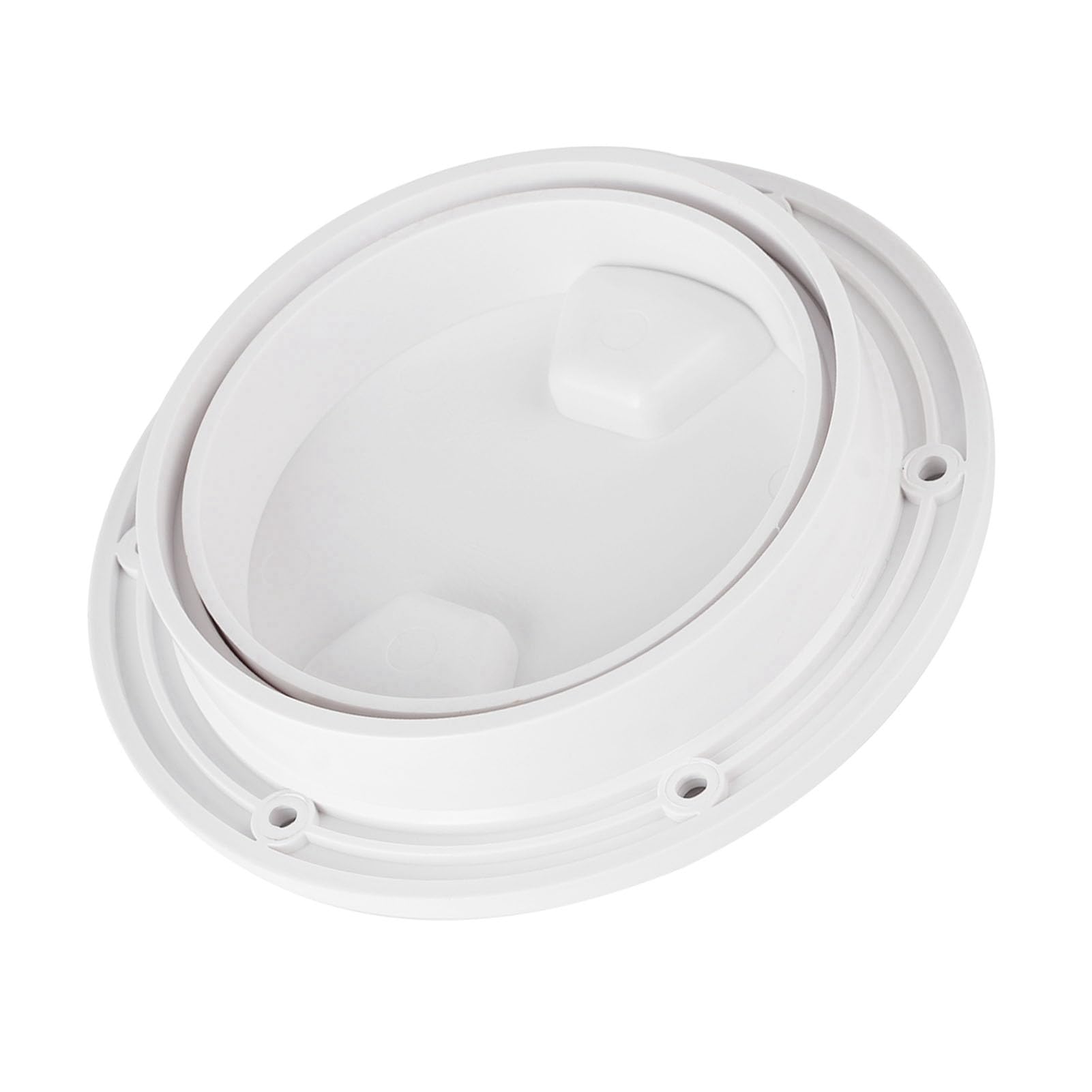 Deck Plate, Antiultraviolet Wearresistant Deck Hatch Cover for Boat Accessories (4 Inch)