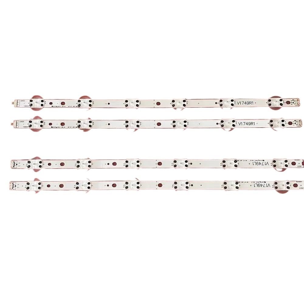 LOCLPCKGYA LED Strip for TV 49UJ710V 49UJ675V 49UJ6560 49LJ614V 49UJ6525 49UJ6585 49UV340C 49UJ6565 49UJ651V 49UJ670V 49UJ701V V17 49(2set for 2 TV)